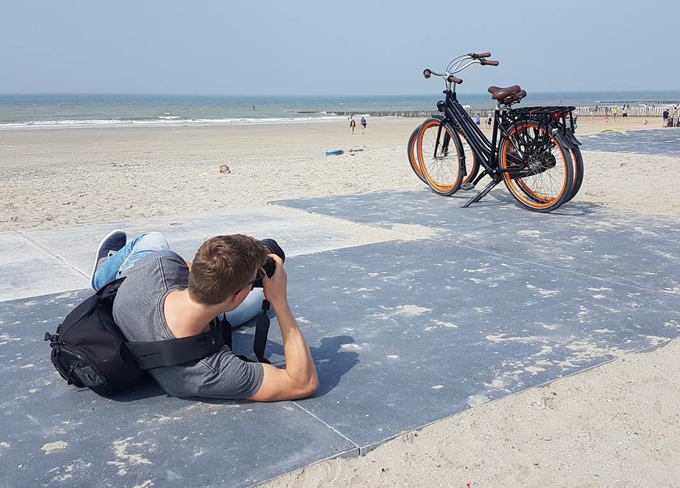 Foto maken op het strand